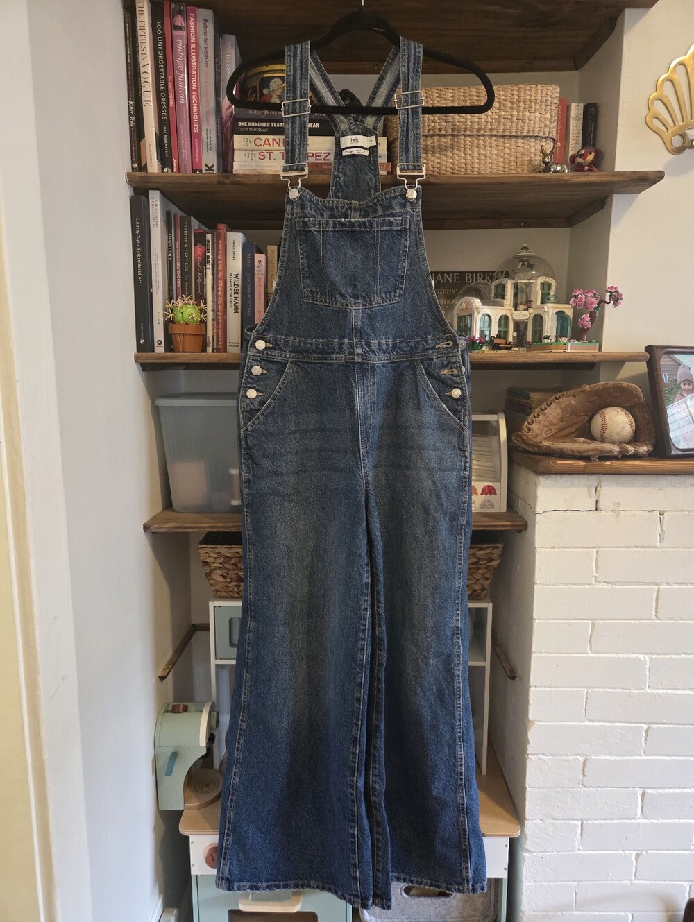 Simons "Twik" Women's Wide-Leg Denim Overalls